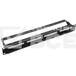 Патч-панель UTP 24хRJ-45 кат.6 1U 19дюйм SUPRLAN 10-0427