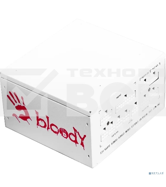 Блок питания Bloody BD-PS750G, 750Вт, 80 PLUS Gold, 120мм, белый