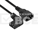 Кабель питания ExeGate Power EC-1P (C13 угловой->C14, VDE-250V-3*0.5mm2, медь, черный, 6A, 1м), фото3