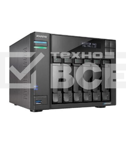 Сетевой накопитель ASUSTOR AS6706T/6 BAY/EU/8GD4 (90IX01N1-BW3S60)