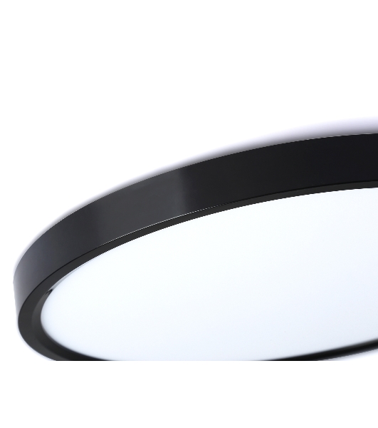 Потолочный светодиодный светильник Ambrella light FZ3055 BK черный IP44 33W+10W 6400+6400К D370*40 (Без ПДУ)
