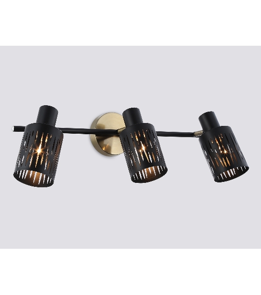 Светильник Ambrella light TR8669/3 BK/SB чёрный/бронза E14/3 max 60W 560*100*190