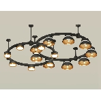 Светильник Ambrella light XR92221110/16 SBK/PYG/CL черный песок/золото желтое полированное/прозрачный GX53, фото3