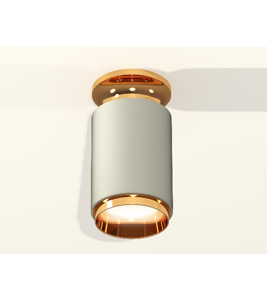 Светильник Ambrella Light XS6314121 SGR/PYG серый песок/золото желтое полированное MR16 GU5.3 (N6905, C6314, N6124)