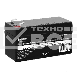 БатареяExeGate EX269857RUS GP12013/EXG12013 (12V 1.3Ah), клеммы F1