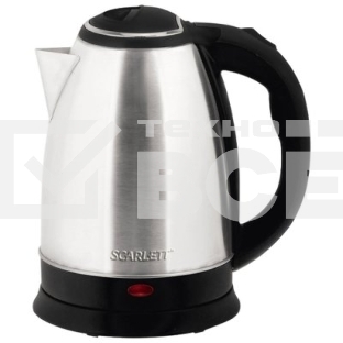 Чайник электрический Scarlett SC-EK21S26 1.8л. 1800Вт серебристый (корпус: нержавеющая сталь)