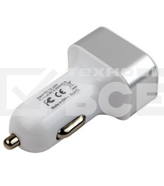 Адаптер питания Cablexpert MP3A-UC-CAR17, 12V->5V 3-USB, 2.1/2/1A