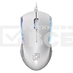 Мышь проводная Oklick 245M белый, 1000 dpi, USB, кнопки - 3, фото 1