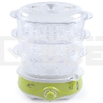 Пароварка электрическая Endever Vita-171, белый/зеленый, мощность 1000 Вт, объем 11 л, фото2