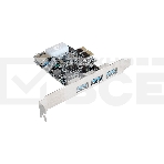 Контроллер ExeGate EXE-367 PCI-E 2.0, 3*USB3.0 ext + 1*USB3.0 int, разъем доп.питания (OEM), фото 1