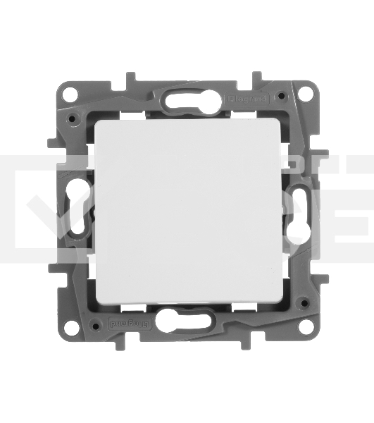 Переключатель ETIKA 10А, на винтах, бел.