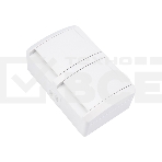 Блок горизонтальный 2 розетки (керамика) INDUSTRIAL IP54 с заземлением, о/у, белый KRANZ, фото6
