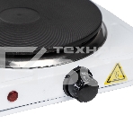 Плитка Galaxy Line GL 3002, белый, электрическая, 2500 Вт (1000Вт+1500Вт), 2 закрытых нагревательных элемента, макс. нагрузка 10 кг, диаметр нагрев. элементов 155 и 185 мм, металлический корпус покрыт эмалью, плавная регулировка температуры нагрева, 2 индикатора работы, фото5