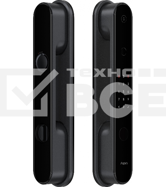 Умный замок Aqara D100 Zigbee врезной разбл.отпеч.паль. 2480mAh черный (ZNMS20LM)