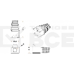 Изолирующий колпачок Hyperline BOOT-BK-10 для разъемов RJ-45, черный (10 шт.), фото3