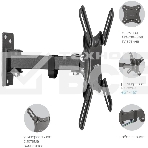 Кронштейн для телевизора Kromax CORBEL-4 черный 15