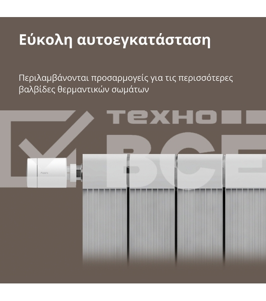 Термоголовка Aqara Smart Radiator Thermostat E1 (SRTS-A01) для радиат. резьбовой