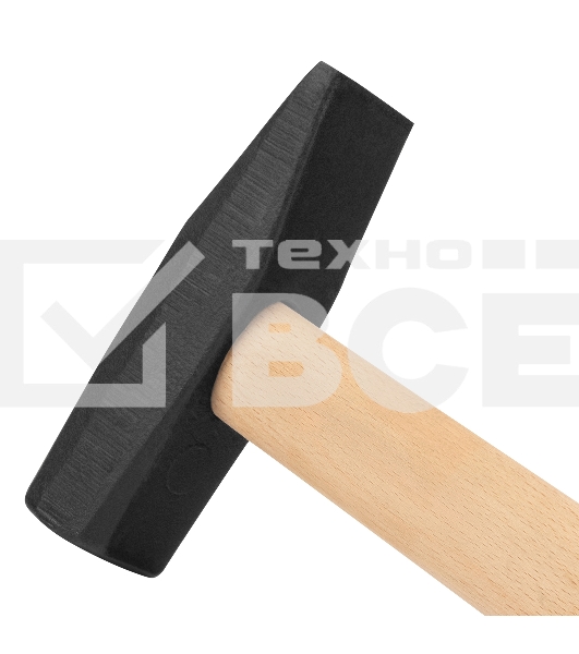 Молоток слесарный Сибртех, 800 г, квадратный боек, деревянная рукоятка