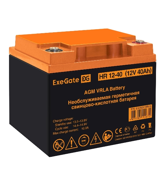 Комплект Источник бесперебойного питания EX295996RUS + батарея 40Aч EX282979RUS 1шт (инвертор, синус, для котла, настенный) ExeGate FineSine SX-800.LCD.AVR.2SH <800VA/500W, чистая синусоида, цветной LCD-дисплей, AVR, 2*Schuko, линейно-интерактивный, крепление настенное/универсальное, черный> + батарея ExeGate HR 12-40 (12В, 40Ач) 1шт