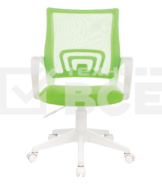 Кресло компьютерное Бюрократ CH-W695NLT TW-03A TW-18 салатовый, крестовина пластик, пластик белый