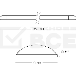 Светильник линейный Gauss WLF-1 50W 4550lm 6500K 185-265V IP20 1492x75x25мм алюминий LED 1/20, фото5