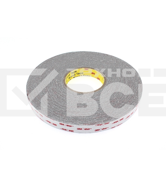 Скотч двусторонний вспененный 3M VHB 20 мм серый, 50 м