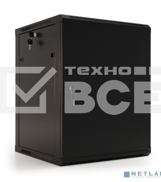 Шкаф настенный Hyperline TWB-0966-SR-RAL9004 19-дюймовый (19