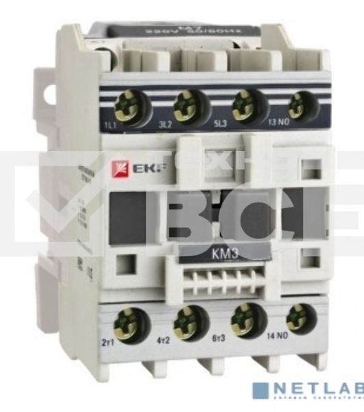 Контактор EKF ctr-s-9-220 КМЭ малогабаритный 9А 220В 1NO EKF PROxima