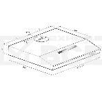 Вытяжка Krona JESSICA slim 500 inox push button  кухонная, фото3