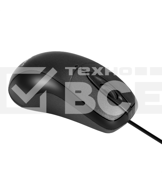 Мышь проводная ExeGate Professional Standard B100 черный, 1000 dpi, USB, кнопки - 3