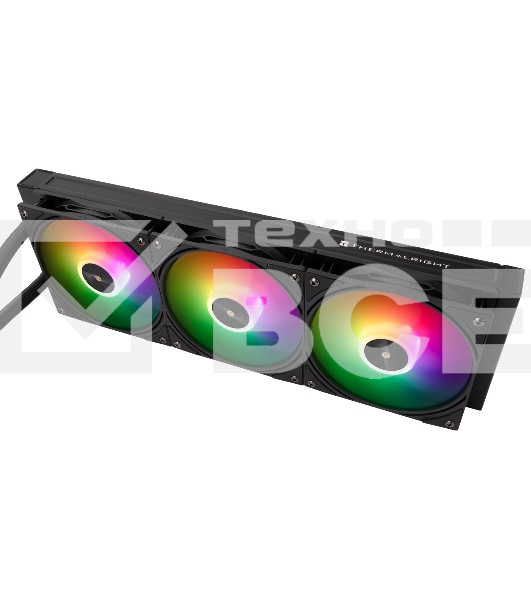 Водяное охлаждение для процессора Thermalright Frozen Warframe SE 360 ARGB Black (360mm, LED temp., Black, ARGB/ Fans: 3x120mm, 70.84CFM, 29.8dBA, 2000RPM/ Pump height 59mm, Rad thickness 27mm/ S: 1851, 1700, 1200, 115X, AM5, AM4)