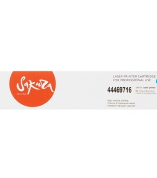 Картридж Sakura 44469754 для OKI C510/530/MC561, синий, 5000 к.