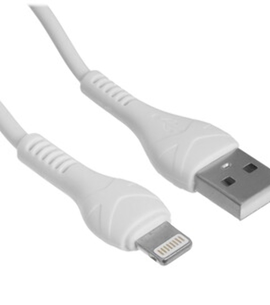 Кабель USB HOCO X37 Cool, USB - Lightning, 2.4А, 1м, белый