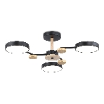 Светильник Ambrella light FL4857/3 BK/WD черный/дерево 54W 3000-6000K D660*170 (без ПДУ), фото9