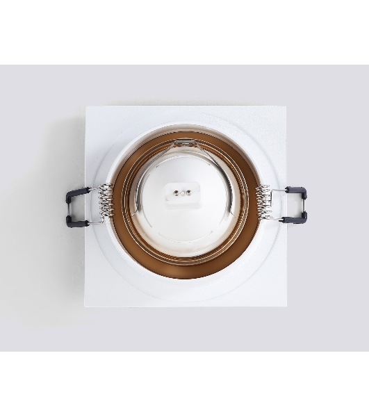 Светильник встраиваемый Ambrella light TN102728 WH/GD белый/золото GU5.3 92*92*23