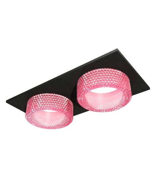 Комплект встраиваемого светильника Ambrella light XC6526042 SBK/PI черный песок/розовый MR16 GU5.3 (C6526, N6152)