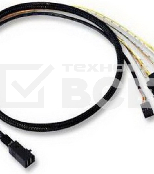  Кабель ACD-SFF8643-SATASB-10M, INT SFF8643-to-4*SATA+SB (MiniSAS HD -to- 4*SATA+SideBand internal cable) 100cm