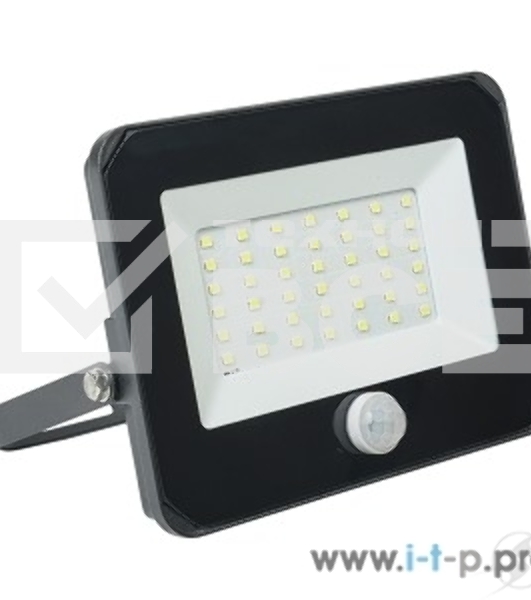 Прожектор Iek LPDO602-50-65-K02 СДО 06-50Д светодиодный черный с датчиком движения IP54 6500K