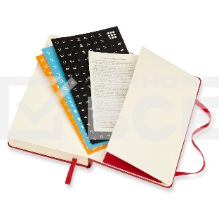 Ежедневник Moleskine CLASSIC DAILY POCKET 90x140мм 400стр. фиксирующая резинка красный