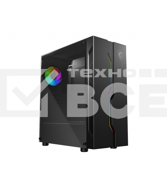 Компьютерный корпус MSI MAG VAMPIRIC 010X / mid-tower, ATX, tempered glass side panel, A-RGB hub / 1x 120mm A-RGB fan inc. / MAG VAMPIRIC 010X