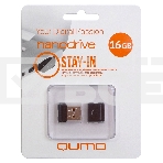 Флэш Диск QUMO 16GB NANO QM16GUD-NANO-B Black, фото3