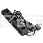 Удлинитель ExeGate ECE-5-5B (EX285825RUS), черный, 5 м, евровилка с заземлением, 5 евророзеток с заземлением, 2200 Вт, фото 1