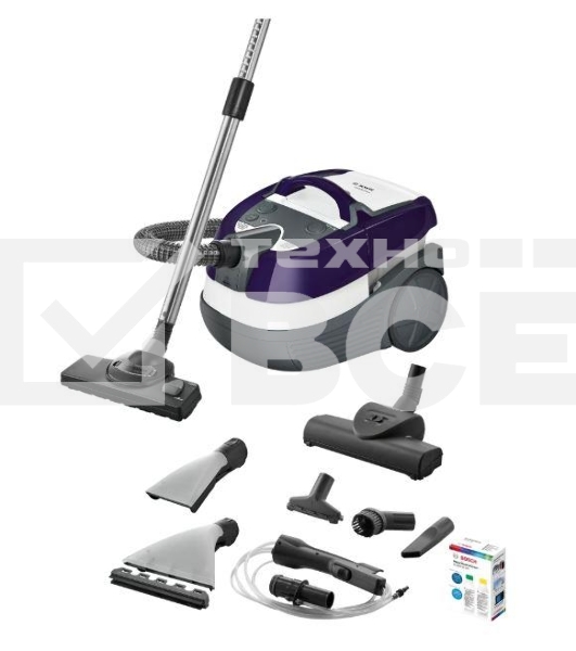 Пылесос Bosch BWD41740 2000Вт фиолетовый
