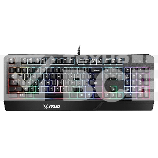 Клавиатура MSI VIGOR GK20 RU черный USB Multimedia for gamer LED (подставка для запястий)