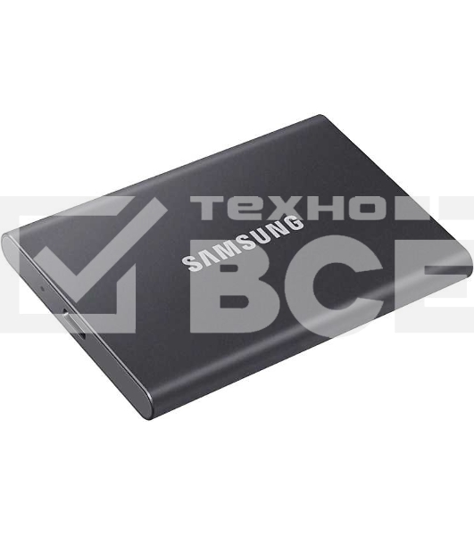 Внешний SSD Samsung T7, 2TB, USB 3.2 Gen 2 Type-C, R/W 1050/1000, титан