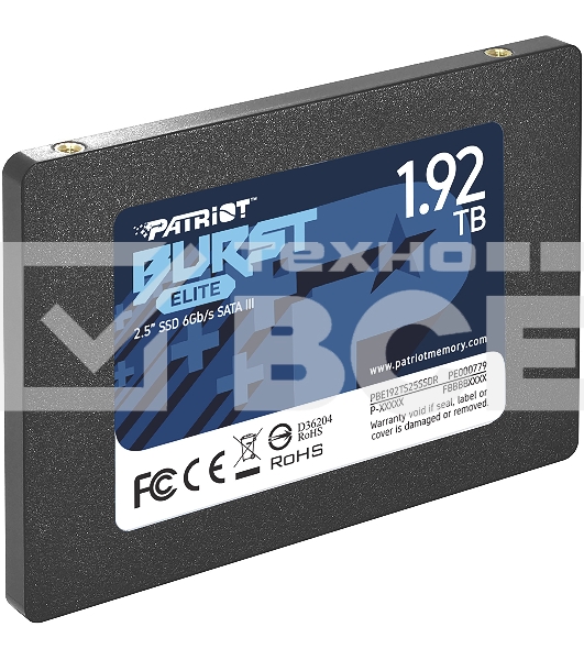 Накопитель SSD Patriot Burst Elite, 1.92Tb, SATA, 2.5