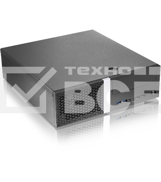 Компьютерный корпус Foxline FL-211-TFX300S с блоком питания 300Вт, mATX case, black, w/PSU TFX 300W, w/2xUSB2.0+2xUSB3.0, w/pwr cord, w/ 8cm FAN