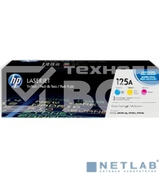 Картридж лазерный комплект HP CF373AM голубой/пурпурный/желтый для CLJ CP1215/1515 3 х 1400стр.