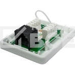 Розетка компьютерная 1-м 8P8C (RJ-45) UTP кат.5E SUPRLAN 10-0307, фото2