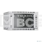 Шкаф телекоммуникационный Cabeus SH-05F-6U60/35 настенный 19' 6U 600x350x368 мм (ШхГхВ) дверь стекло, фото 1